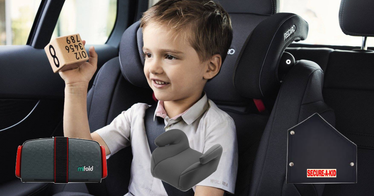 Secure A Kid Mifold And The Backless Booster Cushion - How To Secure Booster Car Seat